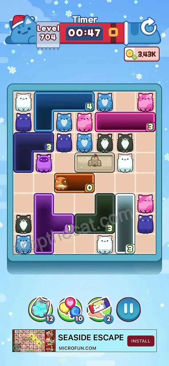 Drop The Cat Level 704 step 1