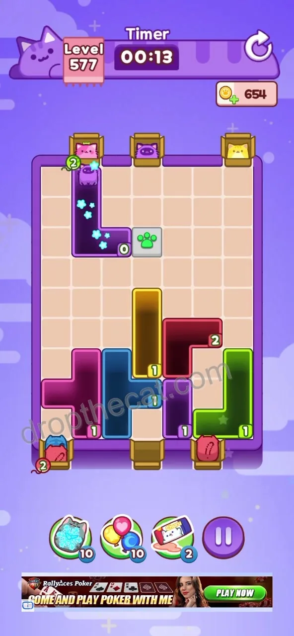 Drop The Cat Level 577 step 3