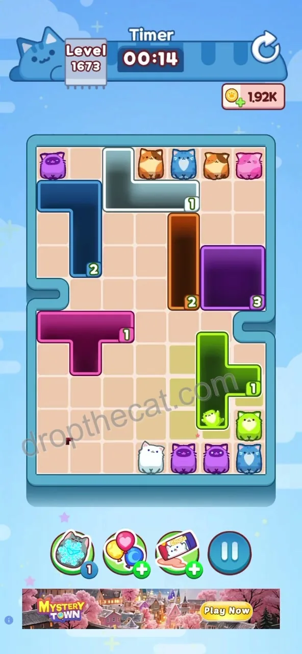 Drop The Cat Level 1673 step 3