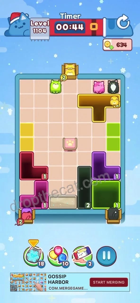 Drop The Cat Level 1104 step 2