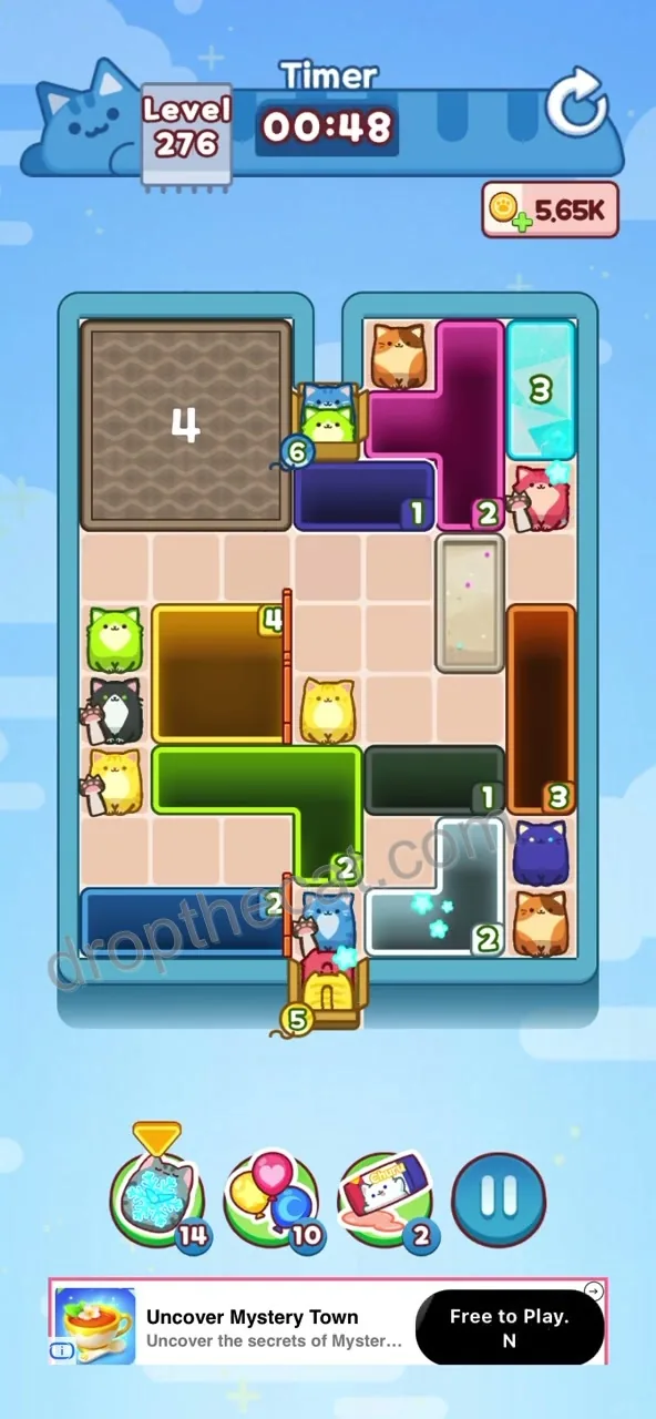 Drop The Cat Level 276 step 2