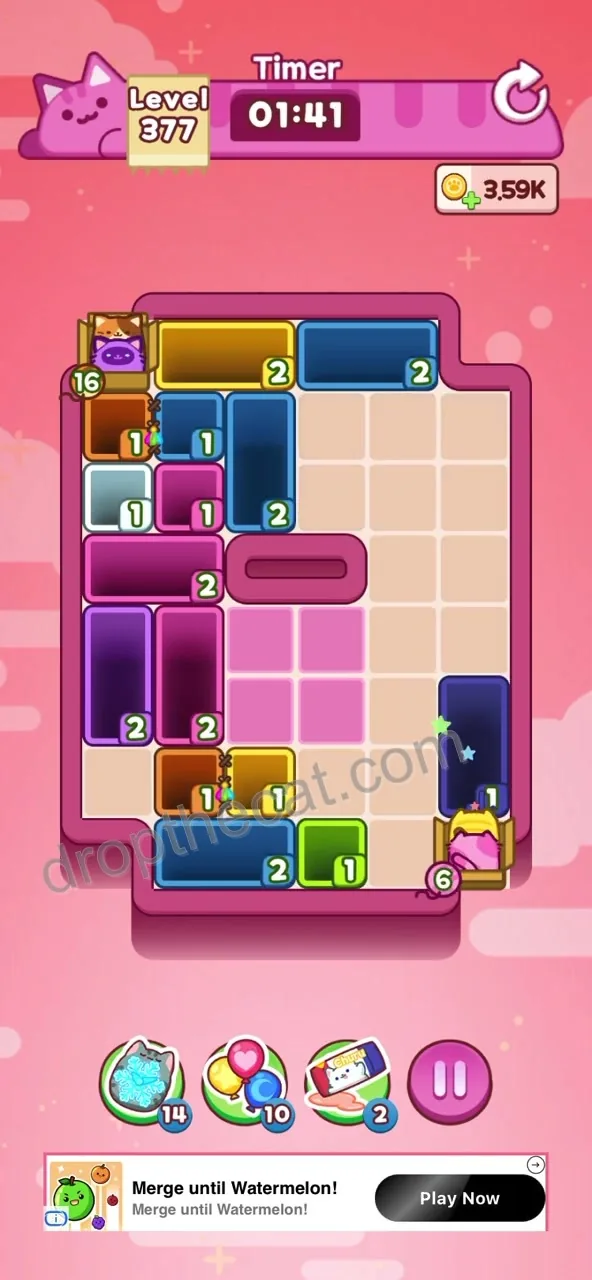 Drop The Cat Level 377 step 2