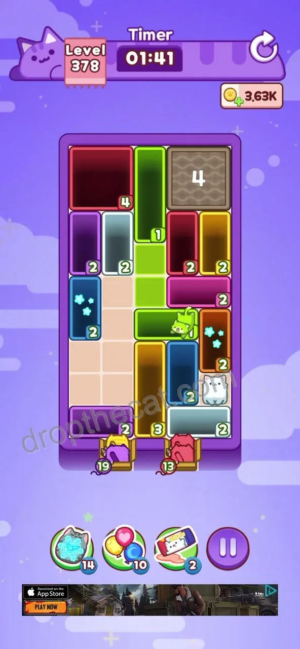 Drop The Cat Level 378 step 1