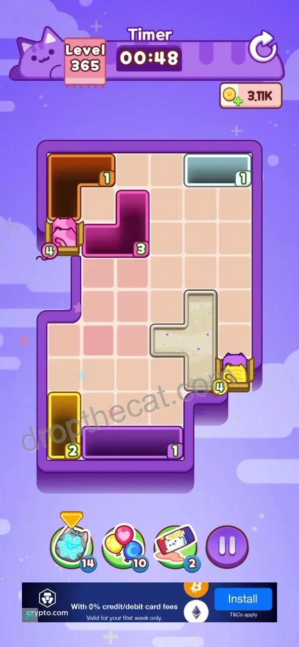 Drop The Cat Level 365 step 2