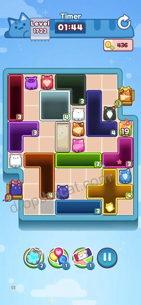 Drop The Cat Level 1722