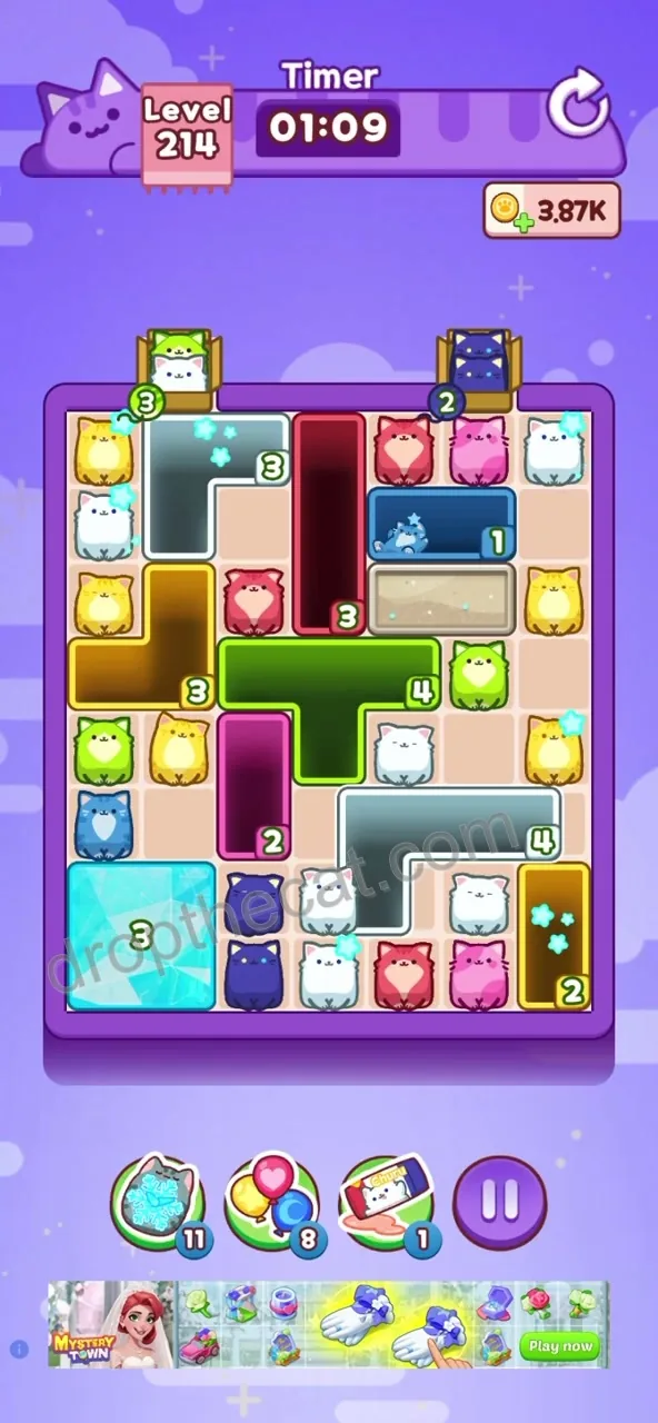 Drop The Cat Level 214