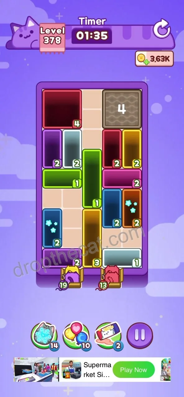 Drop The Cat Level 378 step 2
