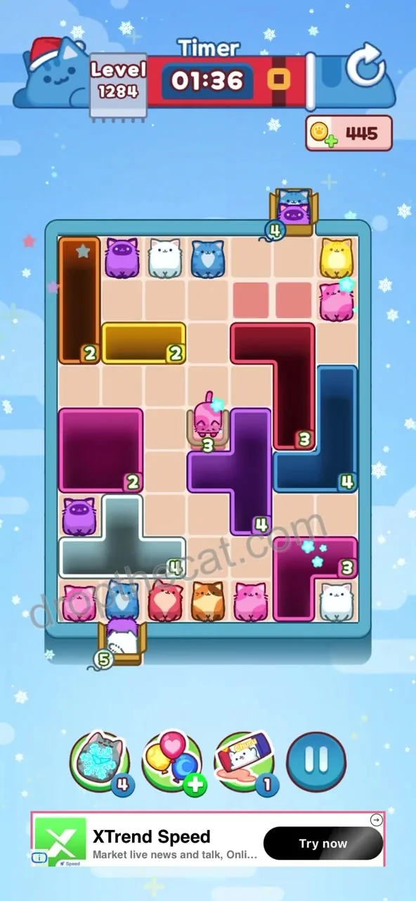 Drop The Cat Level 1284 step 1