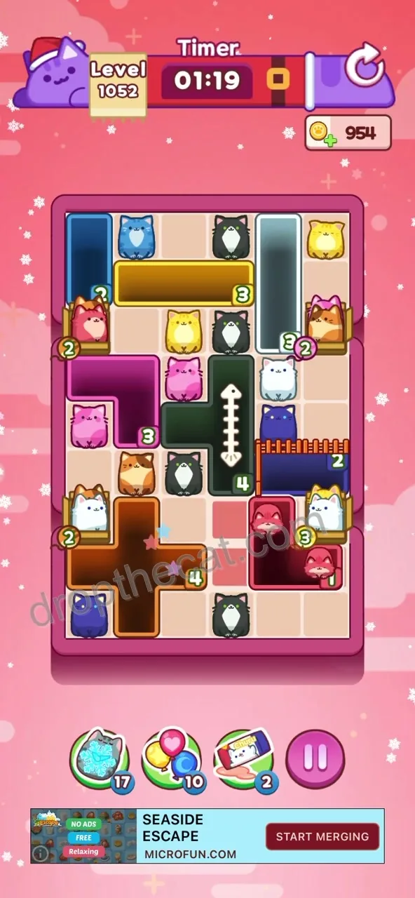 Drop The Cat Level 1052 step 1