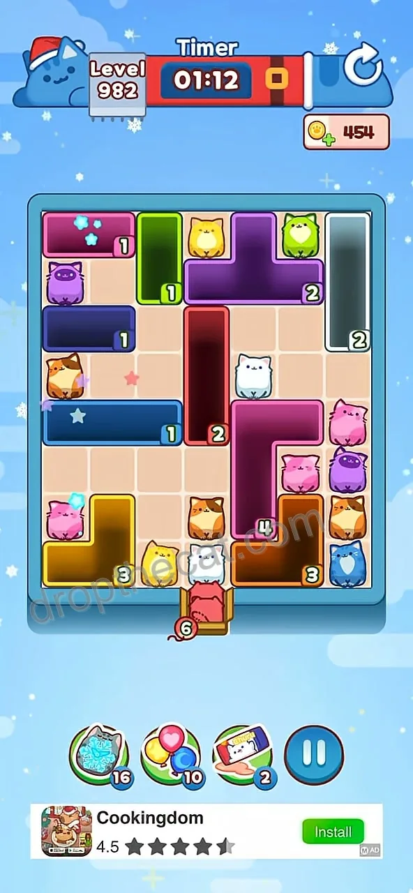 Drop The Cat Level 982 step 2