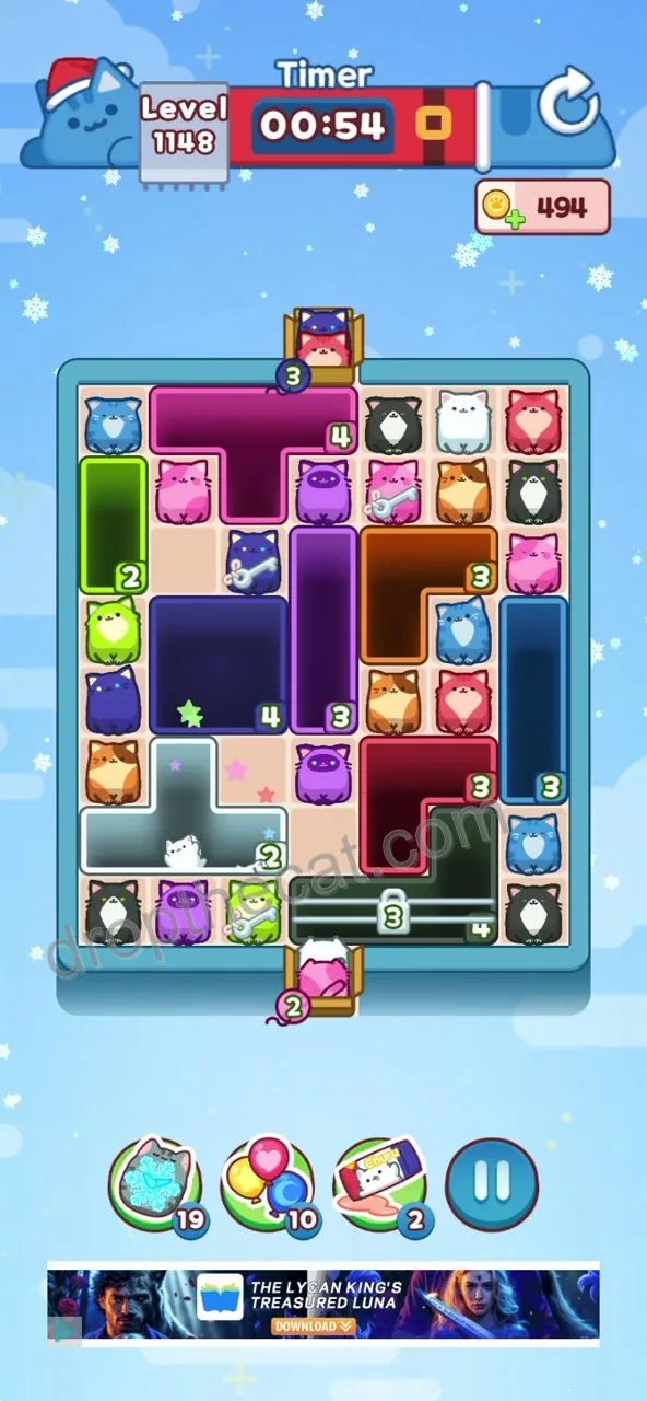 Drop The Cat Level 1148