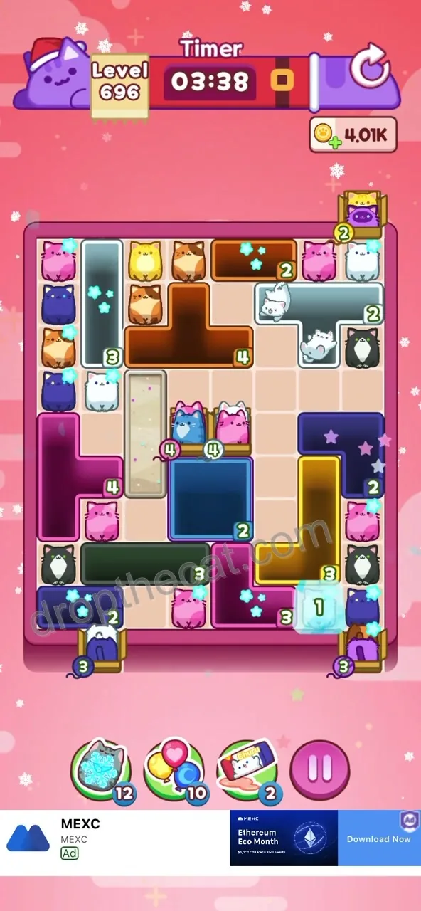 Drop The Cat Level 696 step 1