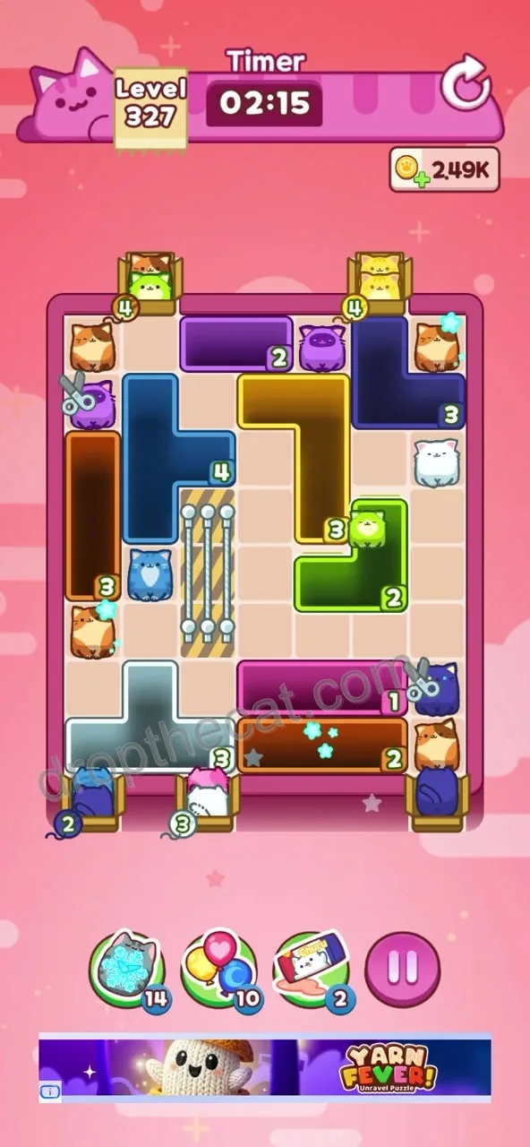 Drop The Cat Level 327 step 1