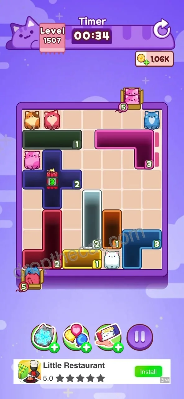 Drop The Cat Level 1507 step 3