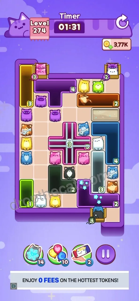 Drop The Cat Level 274 step 1