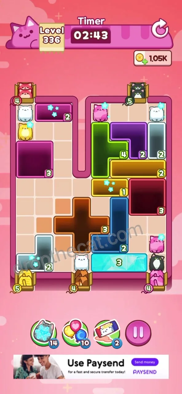 Drop The Cat Level 336 step 1