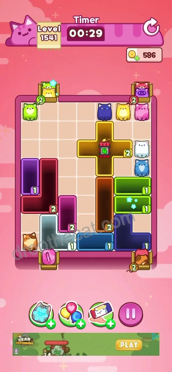 Drop The Cat Level 1541 step 3