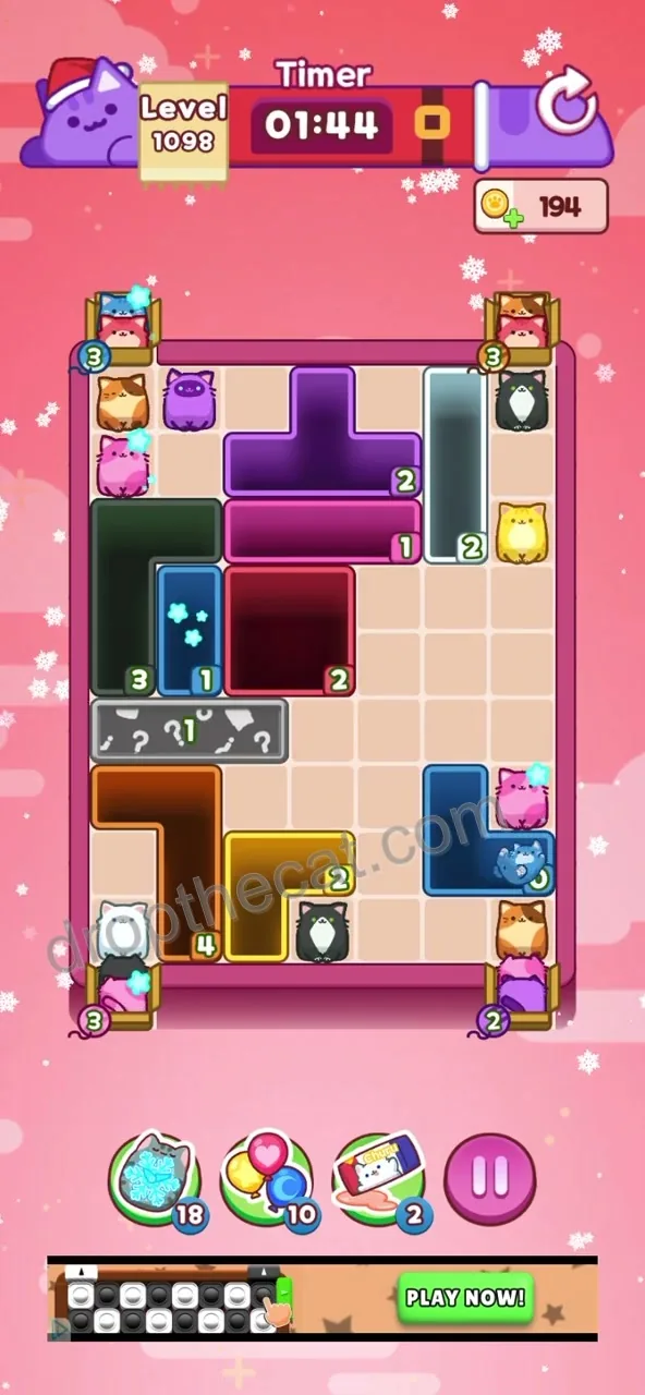 Drop The Cat Level 1098 step 3