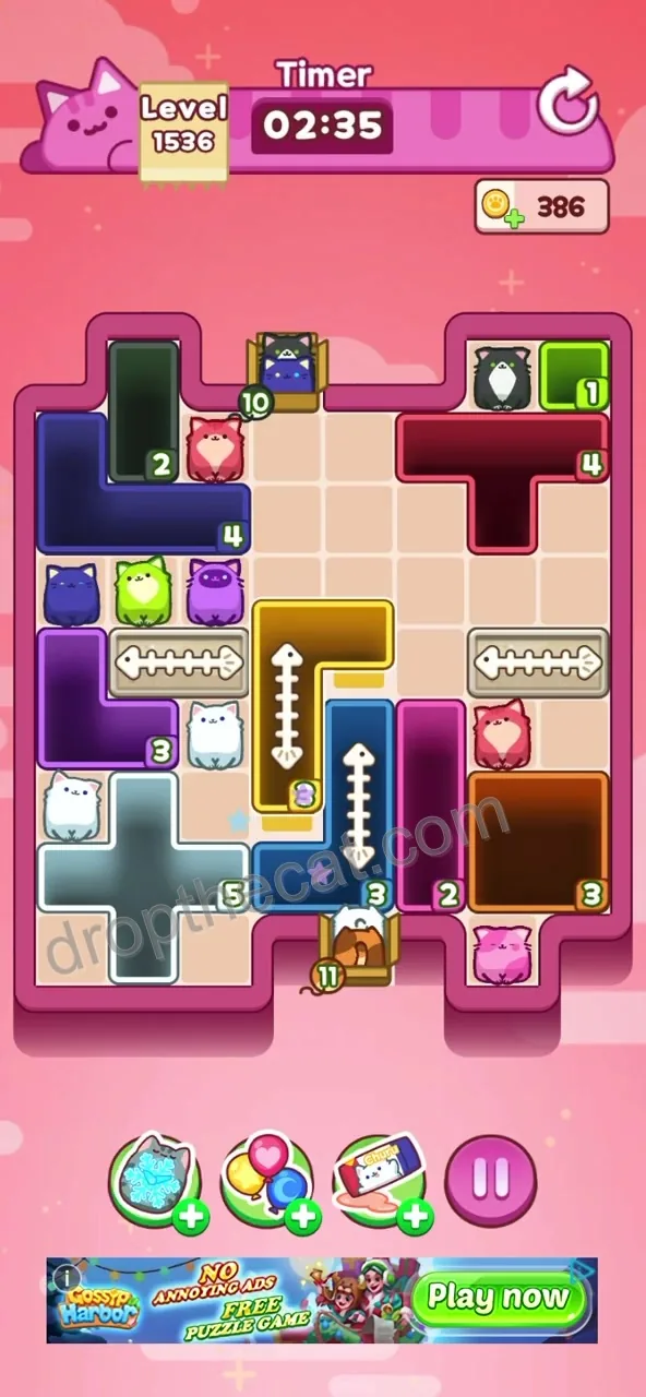 Drop The Cat Level 1536 step 1