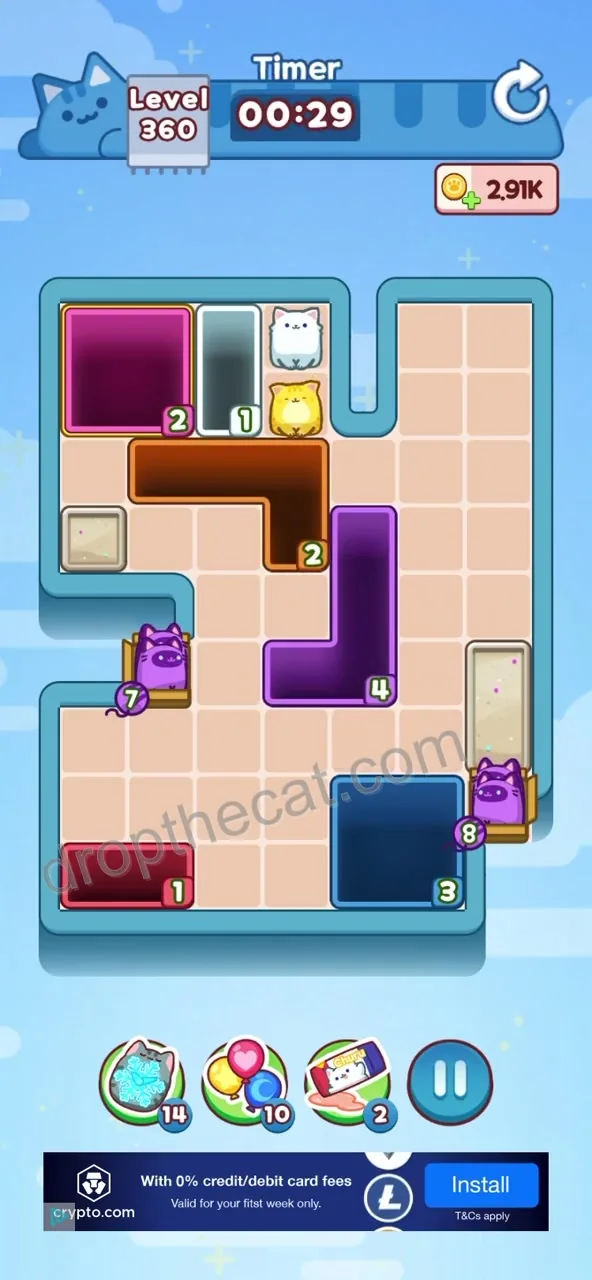 Drop The Cat Level 360 step 3