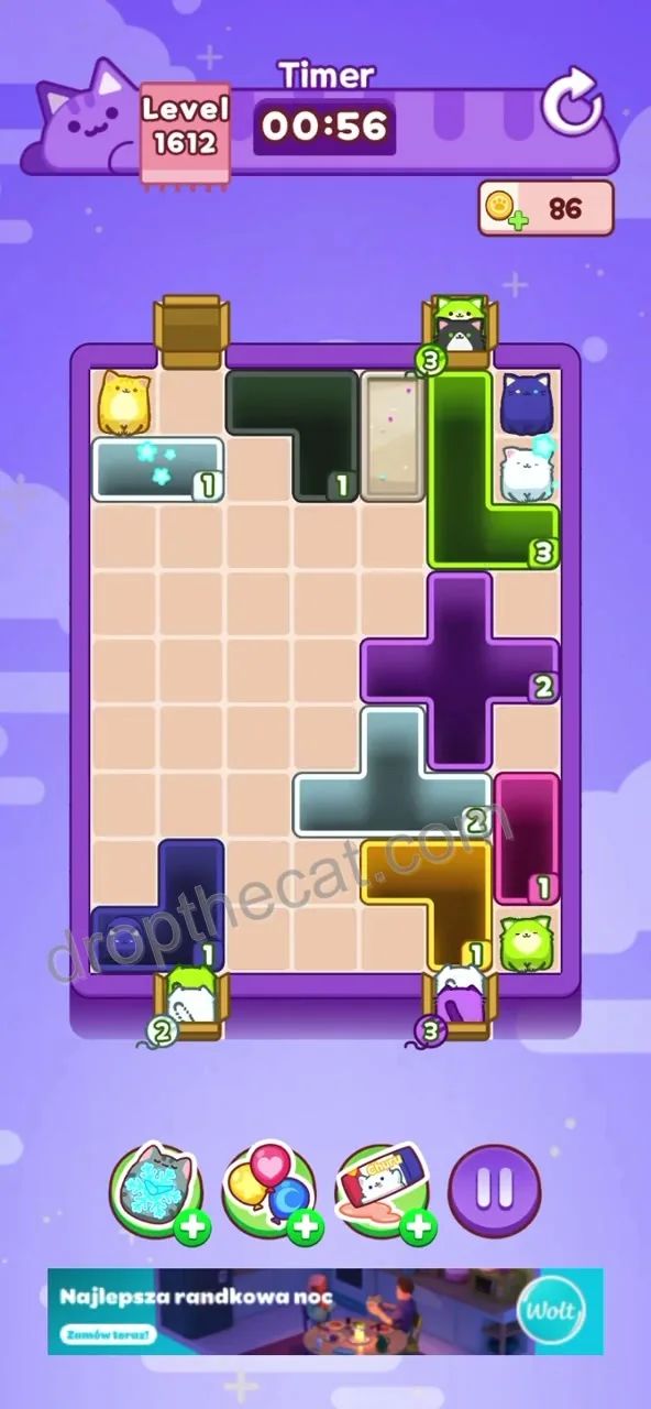 Drop The Cat Level 1612 step 3
