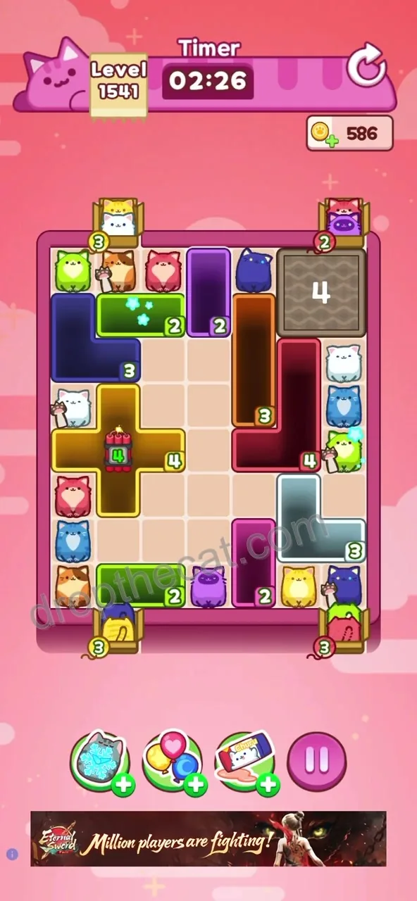 Drop The Cat Level 1541 step 1