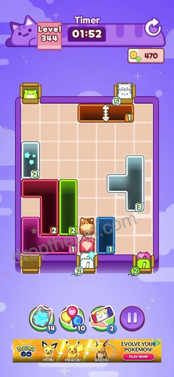 Drop The Cat Level 344 step 3