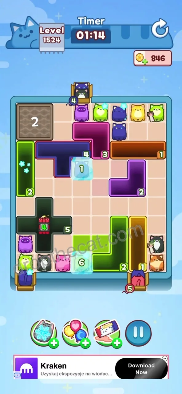 Drop The Cat Level 1524 step 2