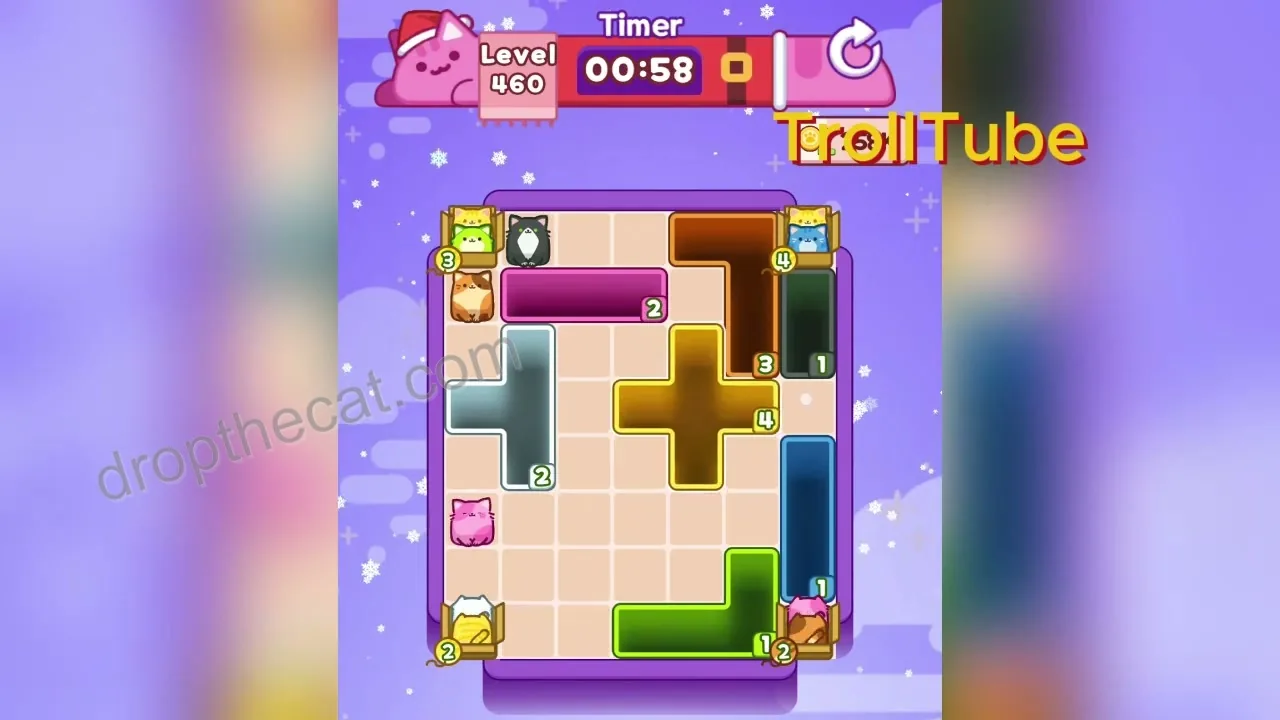 Drop The Cat Level 460 step 3
