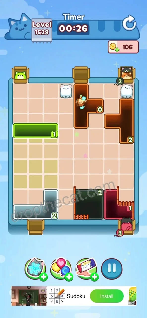 Drop The Cat Level 1528 step 3