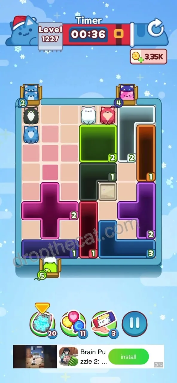 Drop The Cat Level 1227 step 2