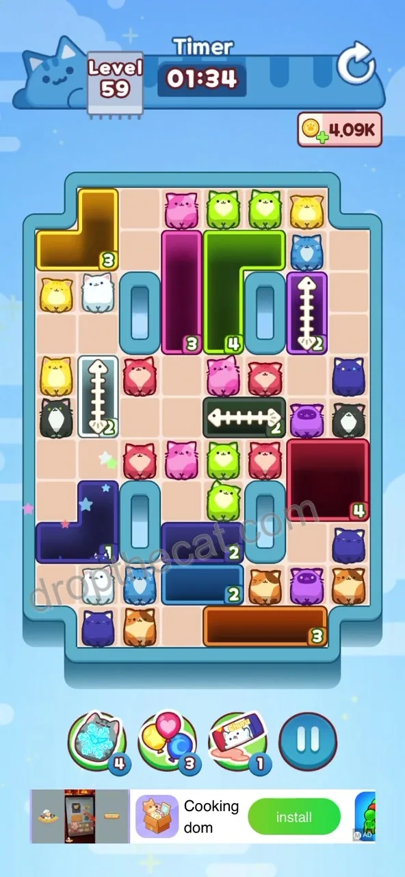 Drop The Cat Level 59