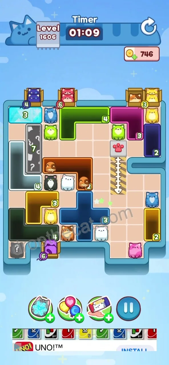 Drop The Cat Level 1606