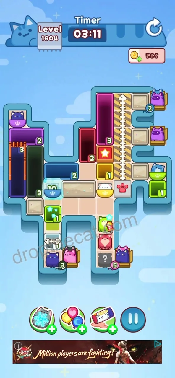 Drop The Cat Level 1604 step 1