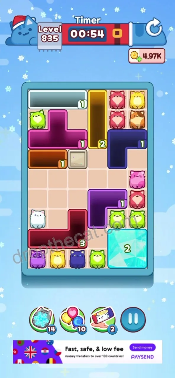 Drop The Cat Level 835 step 2