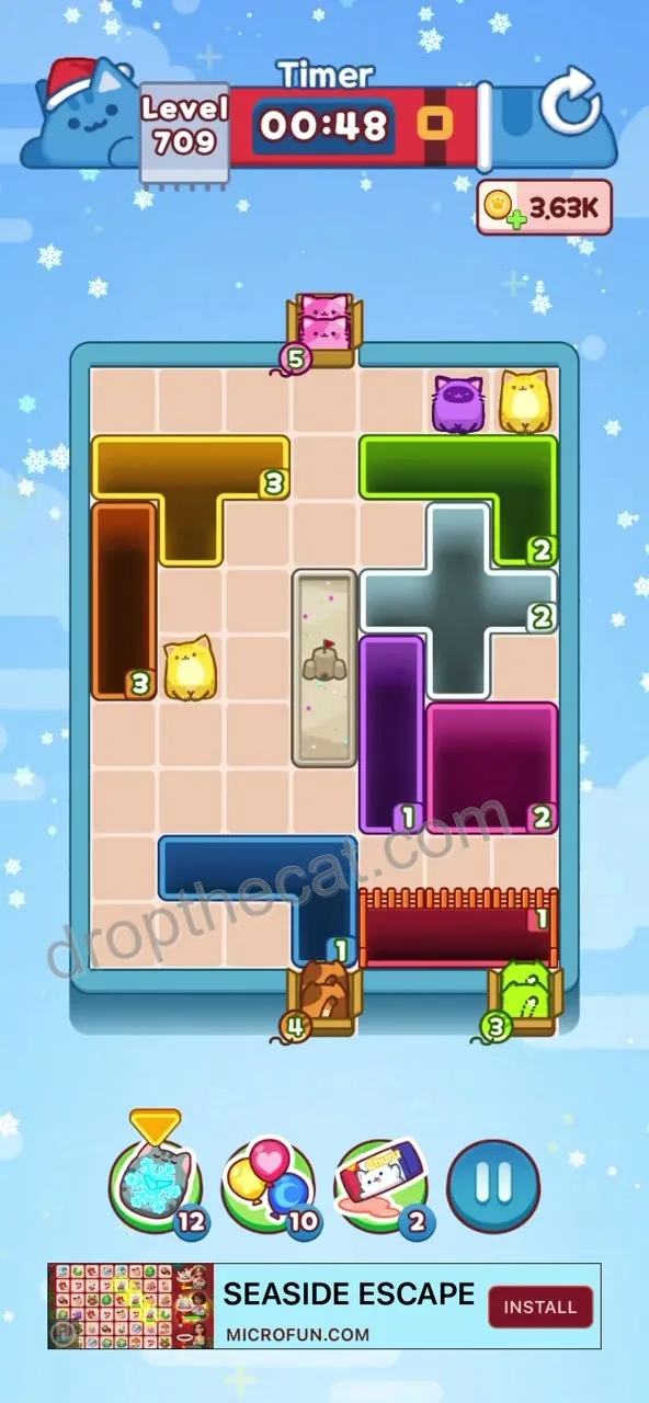 Drop The Cat Level 709 step 2