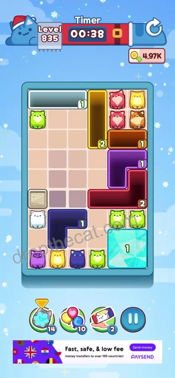 Drop The Cat Level 835 step 3