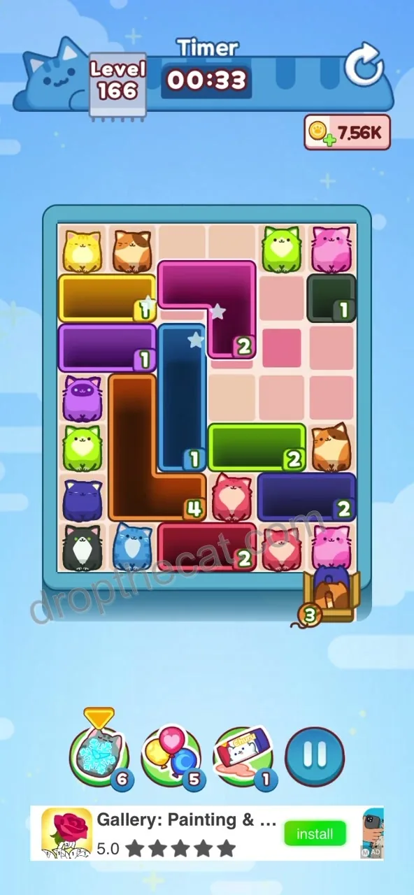 Drop The Cat Level 166 step 2