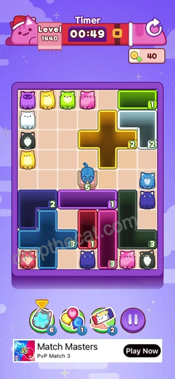 Drop The Cat Level 1440 step 2