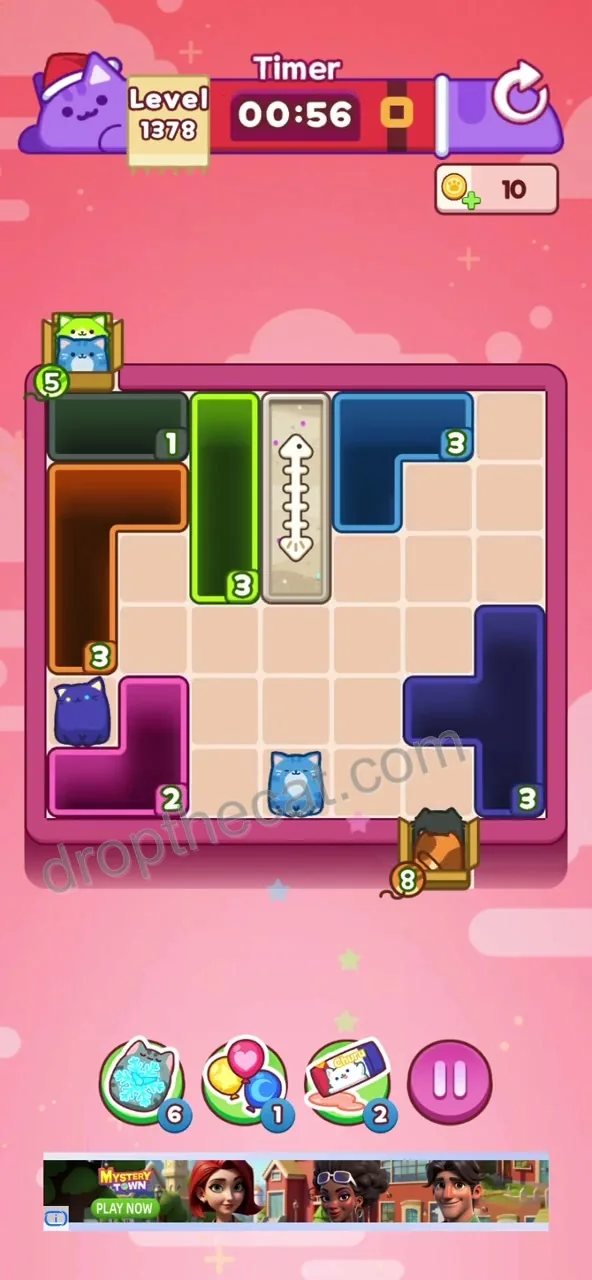 Drop The Cat Level 1378 step 2
