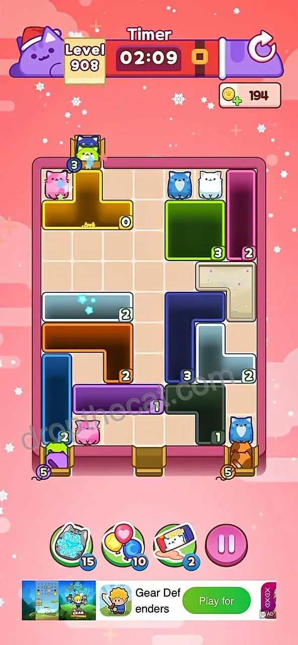 Drop The Cat Level 908 step 3