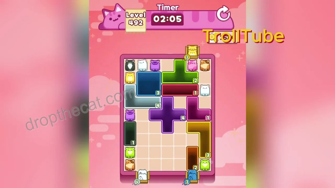 Drop The Cat Level 492 step 3