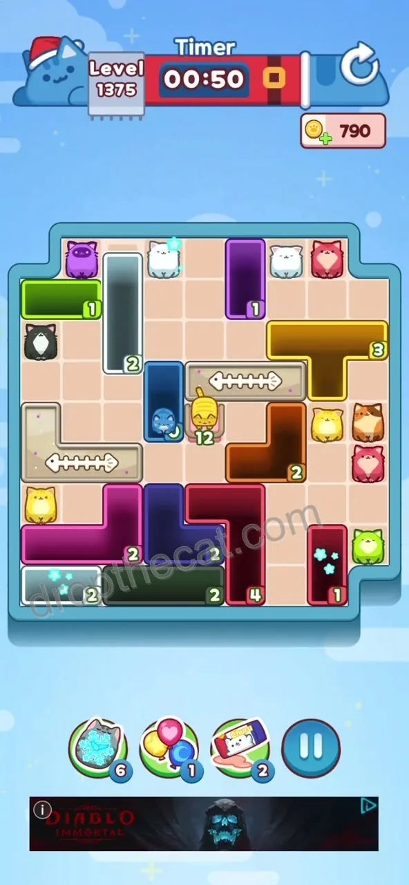 Drop The Cat Level 1375 step 3