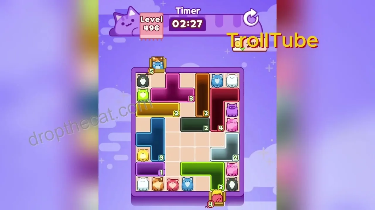 Drop The Cat Level 496 step 1