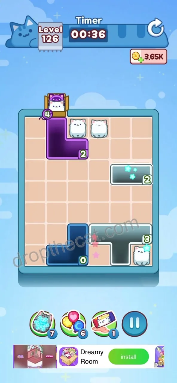 Drop The Cat Level 126 step 4