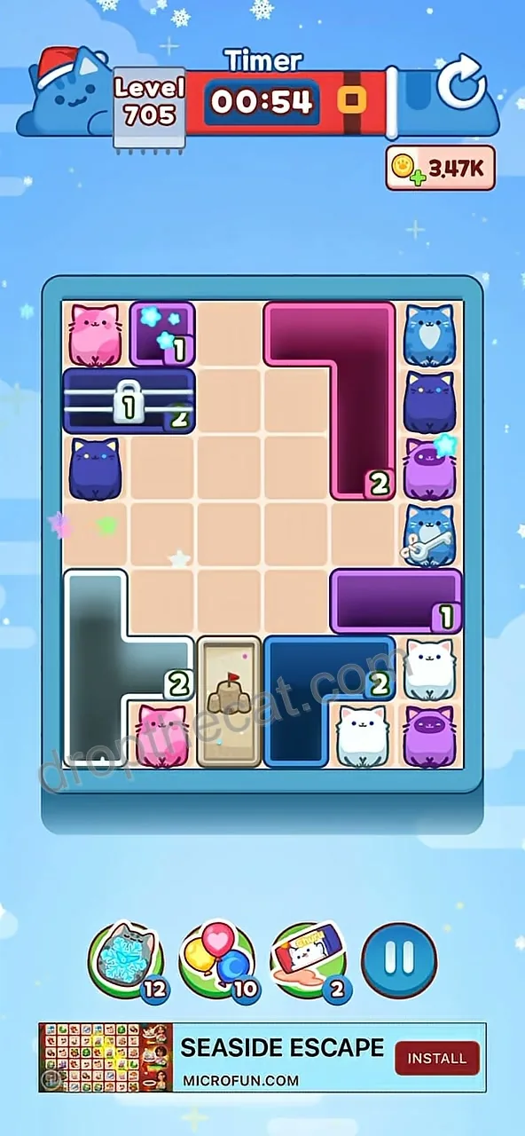 Drop The Cat Level 705 step 2