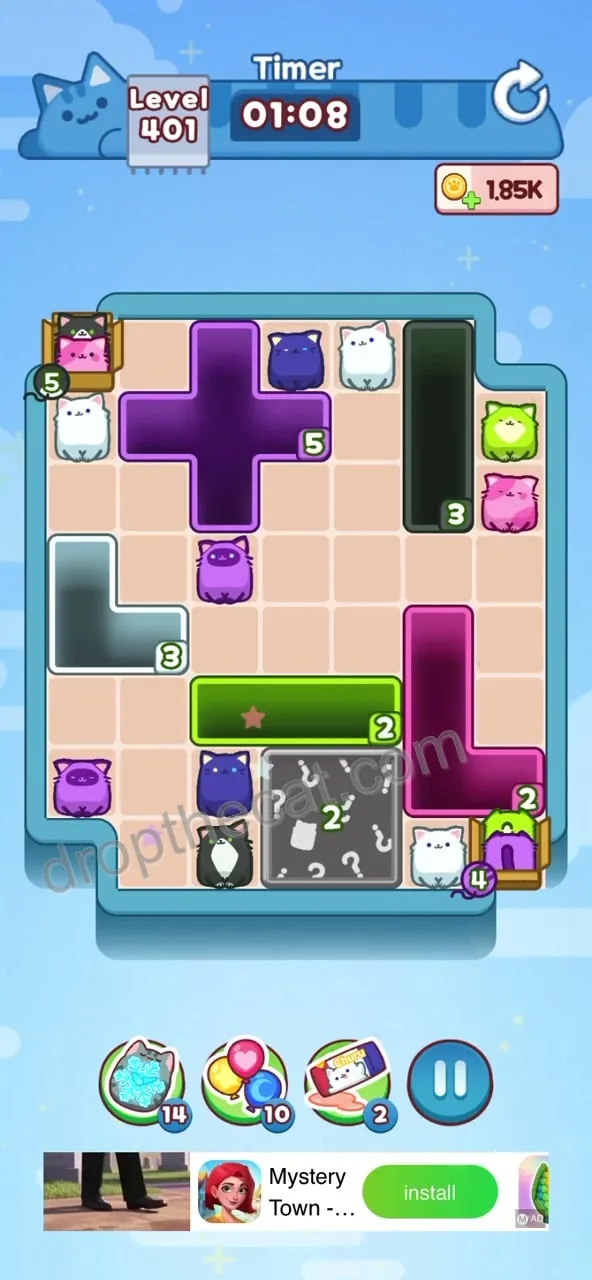 Drop The Cat Level 401 step 1