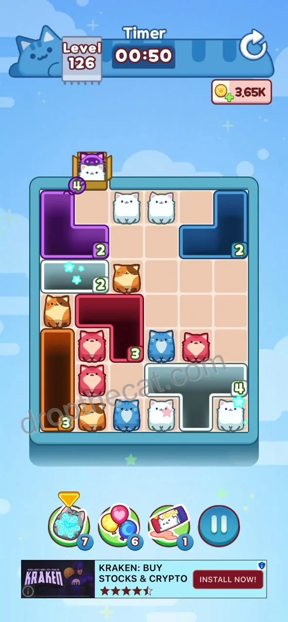 Drop The Cat Level 126 step 2