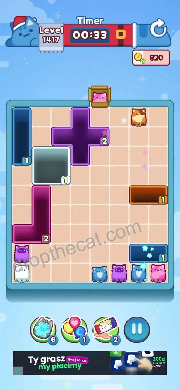 Drop The Cat Level 1417 step 3