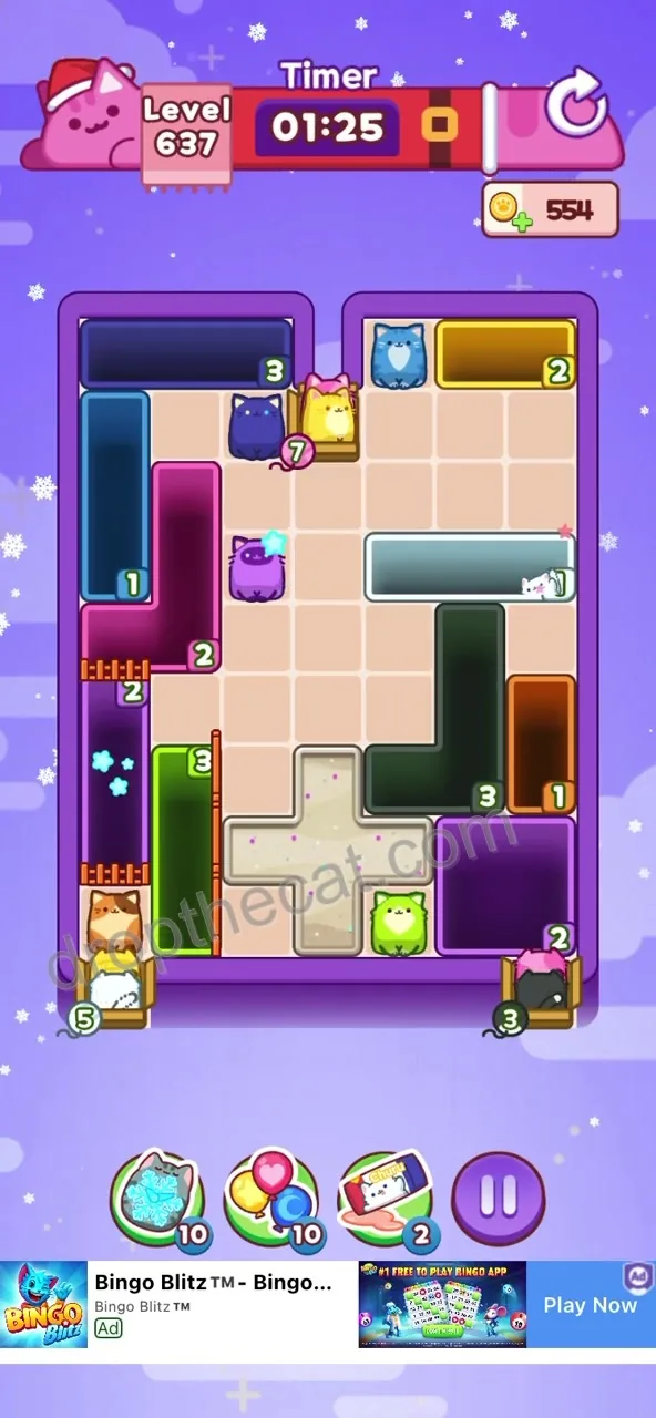 Drop The Cat Level 637 step 2